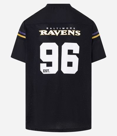 Remera Deportiva en Tecnologia Dry con Estampa  NFL Ravens 8