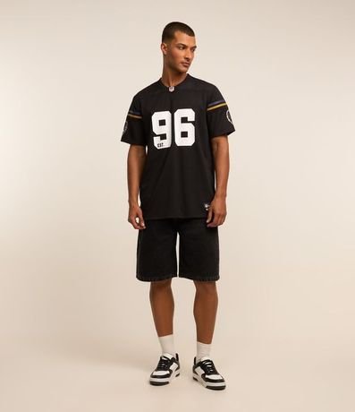 Remera Deportiva en Tecnologia Dry con Estampa  NFL Ravens 2