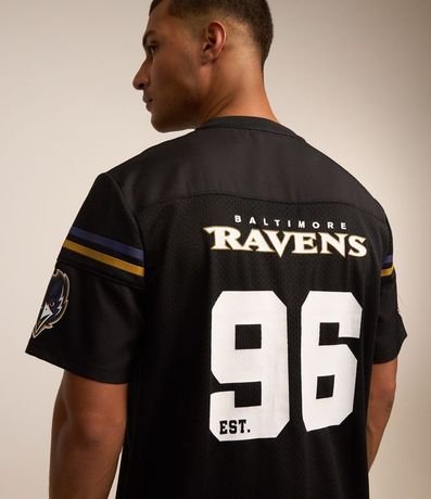 Remera Deportiva en Tecnologia Dry con Estampa  NFL Ravens 3