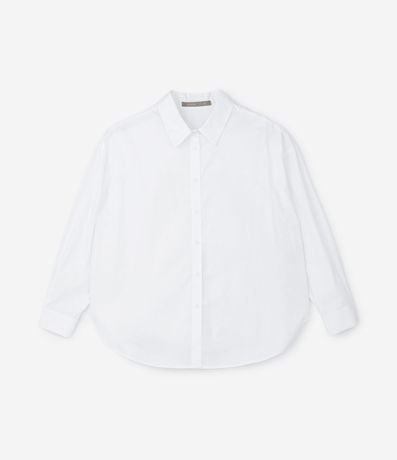 Camisa Básica Alargada en Tricolina Curve & Plus Size 6