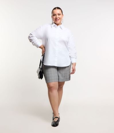 Camisa Básica Alargada en Tricolina Curve & Plus Size 2