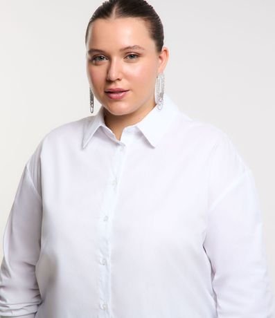 Camisa Básica Alargada en Tricolina Curve & Plus Size 5