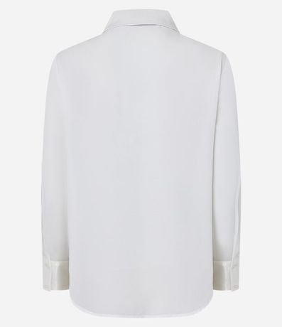 Camisa Satinada en Crepé con Abotonado 9