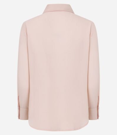 Camisa Satinada en Crepé con Abotonado 11