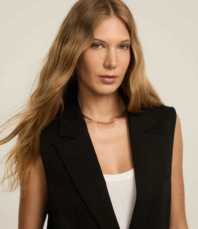 Chaleco Ponto Roma Cierre en Botones y Bolsillos Delanteros 5