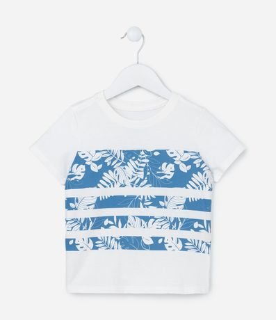 Conjunto Infantil en Algodón con Estampa Follajes - Talle 1 a 6 años 2