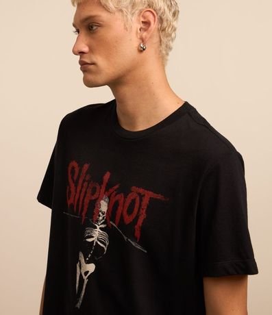 Remera Comfort en Algodón con Estampa Slipknot 3
