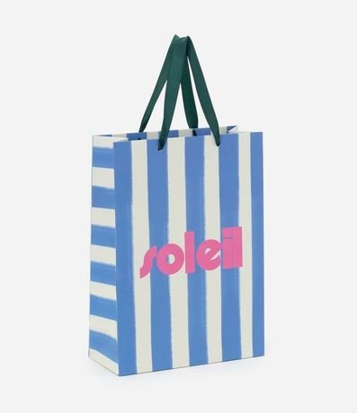 Embalaje de Regalo Pequeña Rayada con Estampa Solei