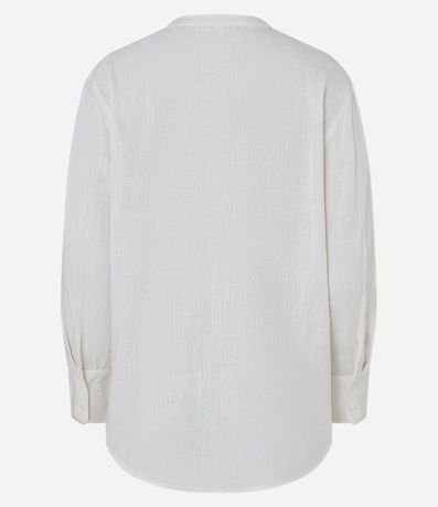 Camisa en Viscolino con Cuello Padre 10