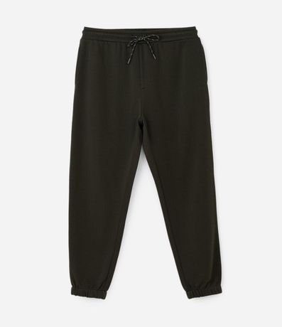 Pantalón Jogger en Algodón con Cintura Elástica y Cordón