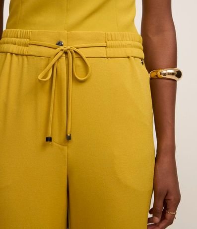 Pantalón Fluido con Cintura Elástica y Lazo 4