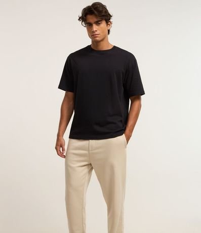 Pantalón Jogger en Algodón con Cintura Elástica y Cordón 3