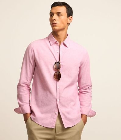 Camisa Manga Larga en Lino