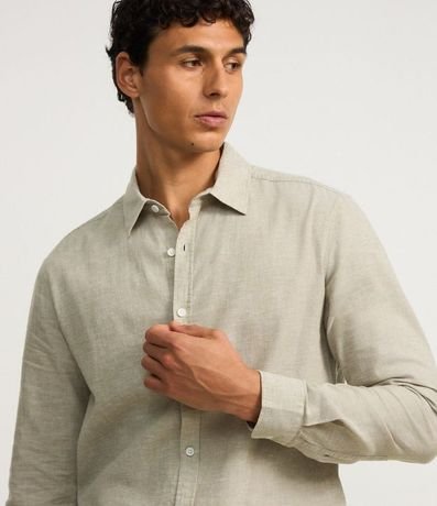 Camisa Manga Larga en Lino 3