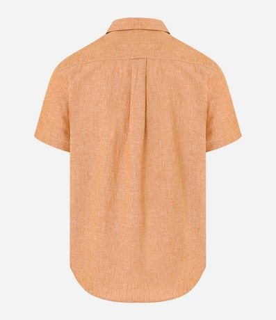 Camisa Comfort Básica en Lino con Bolsillo Delantero 6