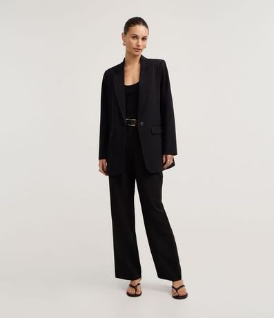 Blazer Oversized Sastre con Botón Único 2