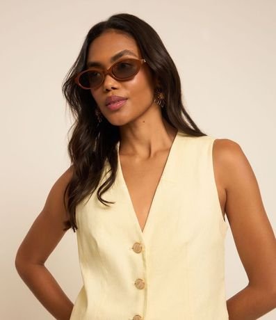 Chaleco en Viscolino con Cierre Delantero 2