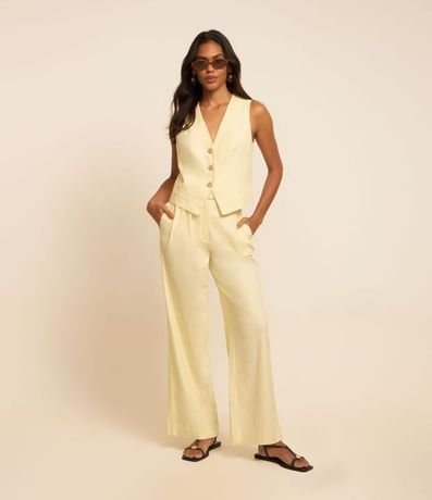 Chaleco en Viscolino con Cierre Delantero 3