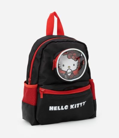 Mochila Infantil con Bolsillo de Tela y Estampa Hello Kitty - Talle U