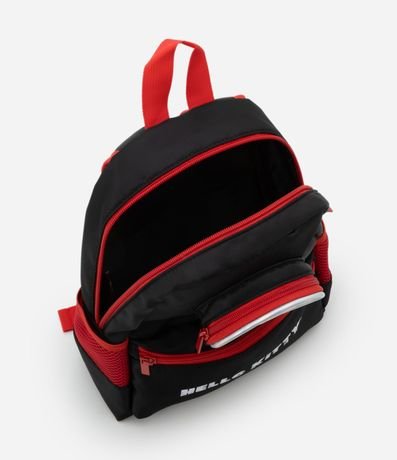Mochila Infantil con Bolsillo de Tela y Estampa Hello Kitty - Talle U 2