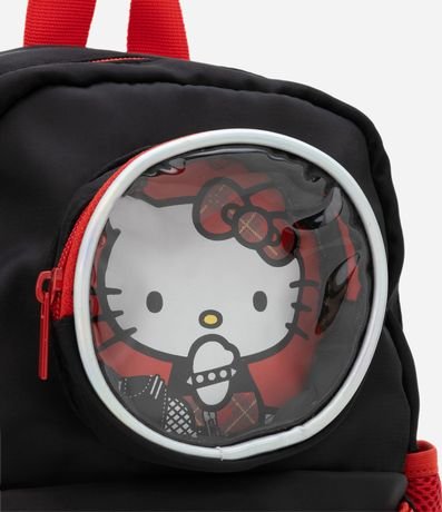 Mochila Infantil con Bolsillo de Tela y Estampa Hello Kitty - Talle U 3