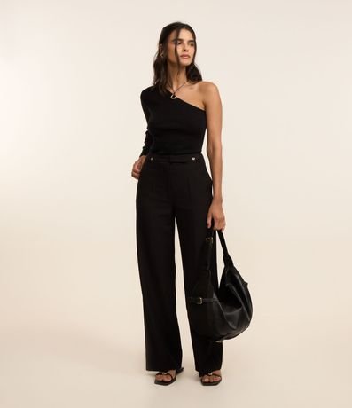 Blusa Hombro Único en Viscosa con Manga Larga 2