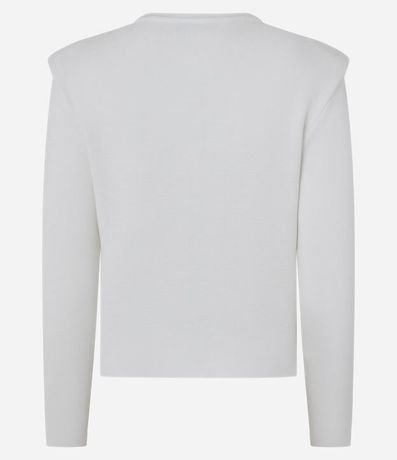 Cardigan en Punto con Abotonado de Efecto Perla 6