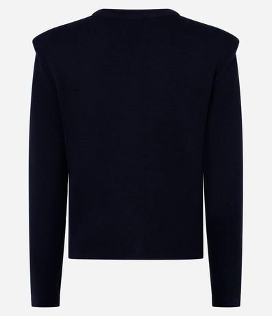 Cardigan en Punto con Abotonado de Efecto Perla 5