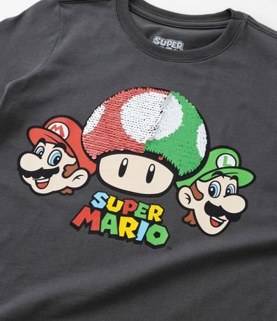 Remera Infantil con Bordado Super Mario - Talle 3 a 8 años 4