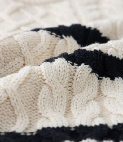 Suéter Infantil con Bajo Diferenciado y Rayas - Talle 1 a 5 años 3