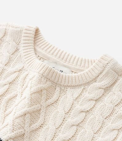 Suéter Infantil con Bajo Diferenciado y Rayas - Talle 1 a 5 años 5