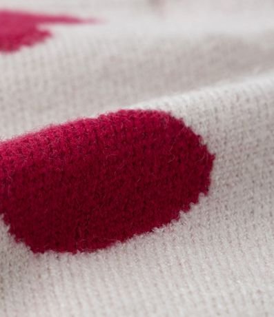 Cardigan Infantil de Punto con Estampa Corazones - Talle 1 a 5 años 3