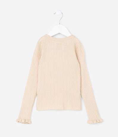 Blusa Infantil en Punto con volado en el puño - Talle 1 a 5 años 2