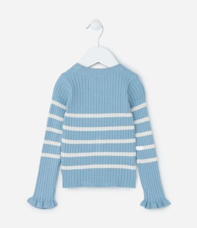 Blusa Infantil en Punto con Volado en los Puños - Talle 1 a 5 años 2