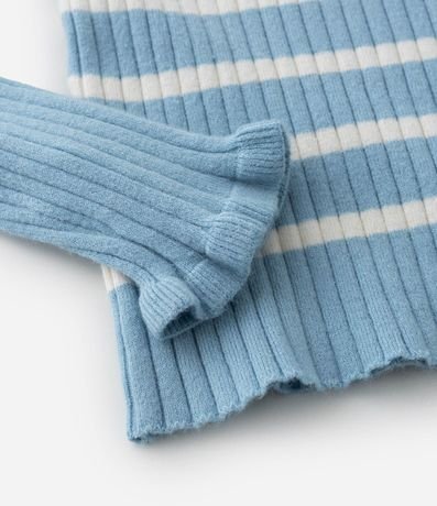 Blusa Infantil en Punto con Volado en los Puños - Talle 1 a 5 años 4
