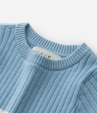 Blusa Infantil en Punto con Volado en los Puños - Talle 1 a 5 años 5