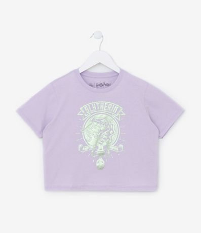 Remera Corta Infantil en Algodón con Estampa Harry Potter - Talle 7 a 14 años 1