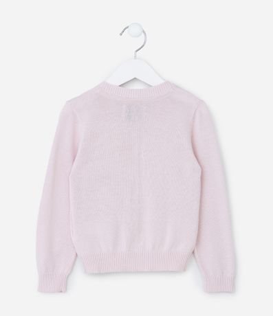 Cardigan Infantil en Punto con Flores Aplicadas - Talle 1 a 5 años 2