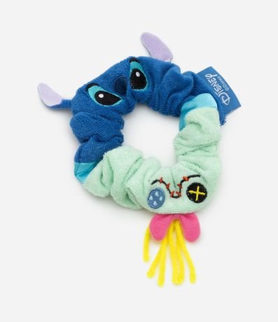 Scrunchie Infantil en Terciopelo con Bordado Stitch y Xepa - Talle U