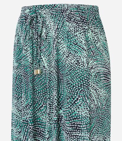 Salida de Playa Pantalón Pantalona en Poliamida con Estampa Manantiales 6