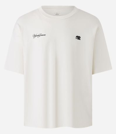 Remera Boxy en Algodón Grieso con Estampa Lettering 5