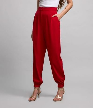 Pantalón Jogger en Crepé con Pliegues 2