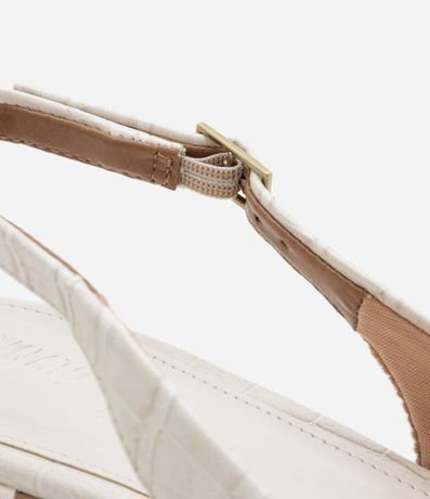 Tacones Slingback en PU con Textura Crocco 3
