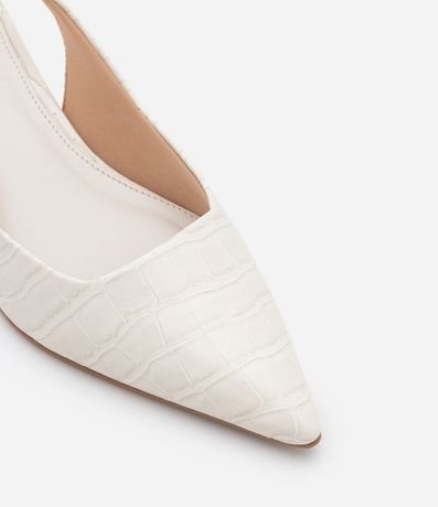 Tacones Slingback en PU con Textura Crocco 5