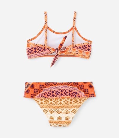 Bikini Infantil con Estampa Moana y Protección UV - Talle 3 a 8 años 2