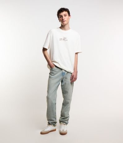 Pantalón Loose en Jeans Dirty Washed