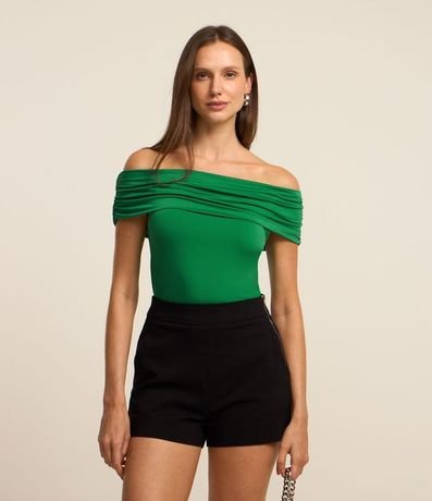 Body en Jersey Hombro a Hombro con canesú Larga 2