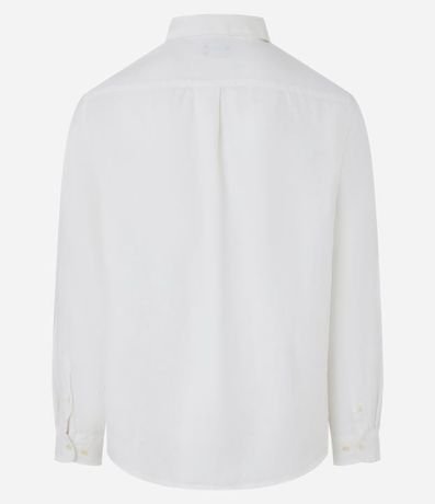 Camisa Comfort en Lino y Cuello con Solapa 2