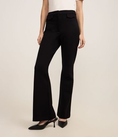 Pantalón Flare en Ponto Roma con Bolsillos de Solapa 3