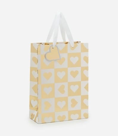 Embalaje de Regalo Pequeña con Estampa de Corazones y Detalles